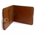 Natural leather hunter document wallet roe